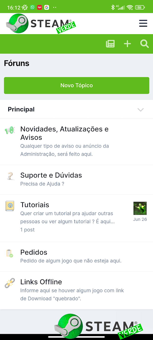 Aplicativo Steam Verde Oficial (Android) - APPs Steam Verde (Windows e  Android) - Steam Verde