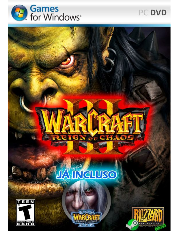 Warcraft III Complete Edition (2003) Reign of Chaos e The Frozen Throne + Tradução PT-BR